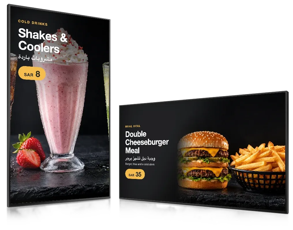 Digital menu boards